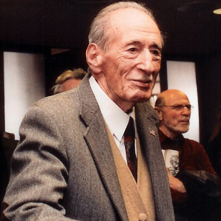 Vacchiano at his 90th birthday party at Juilliard (Photo by Peter Schaaf)