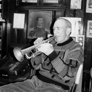 Vacchiano practicing in his basement