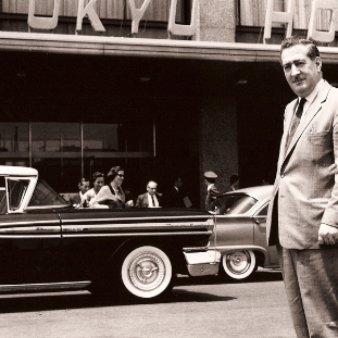 Outside the Tokyo Hotel on May 9th, 1961 (Courtesy of Atsuyoshi Takayama)