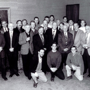 85th birthday party at Juilliard (Photo by Peter Schaaf)